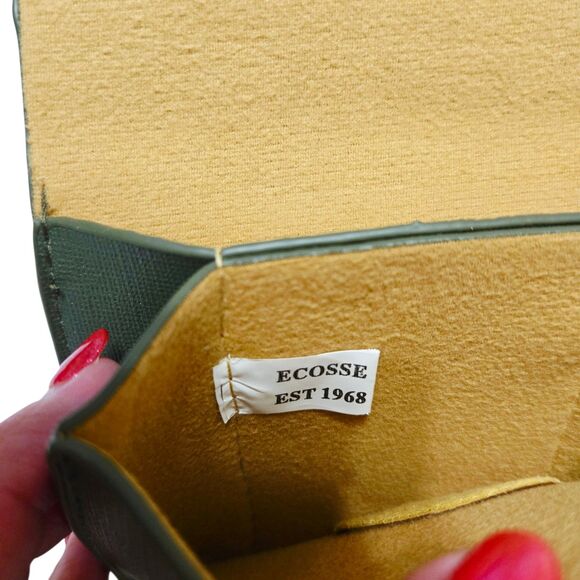 Ecosse Green Small Crossbody Bag - Compact Faux Leather Phone Purse - Picture 10 of 13